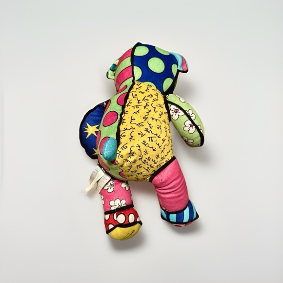 Romero Britto Build A Bear Plush Teddy Bear Brazil Pop Art Limited Edition 2015 - Picture 6 of 13